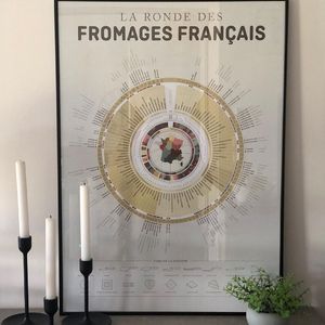 Photo by Julie Chauvel in Garennes-sur-Eure. May be an image of text that says 'LA RONDE DES FROMAGES FRANÇAIS 1 一 R'.