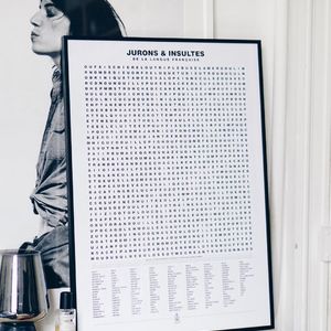 Photo by L'Autruche • in Nantes, France with @hivency, and @lamajoretteamoustache. May be an image of text that says 'JURONS & INSULTES LANGUE FRANÇAISE EHALEL'.