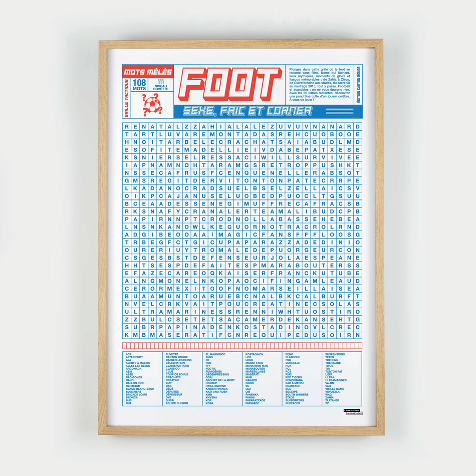 Mots mêlés du foot