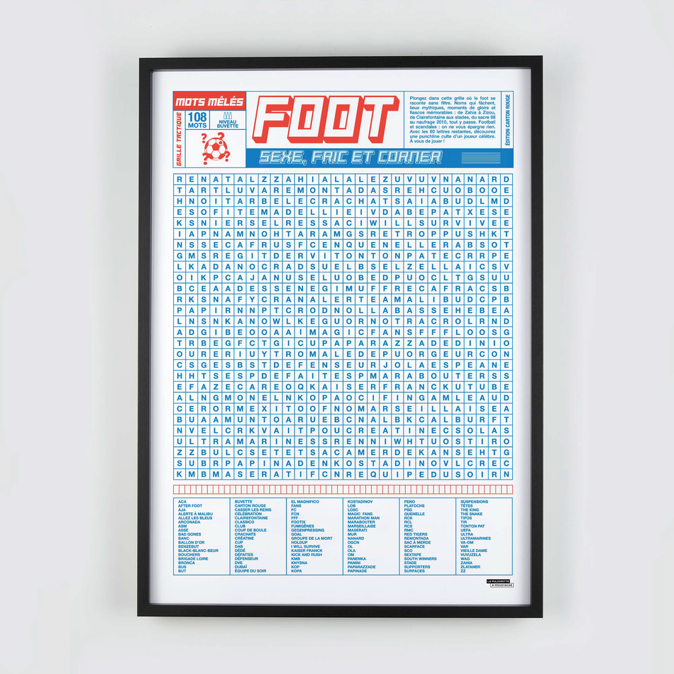 Mots mêlés du foot