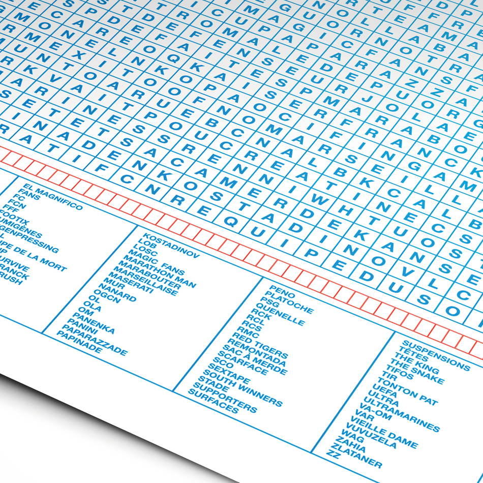 Mots mêlés du foot